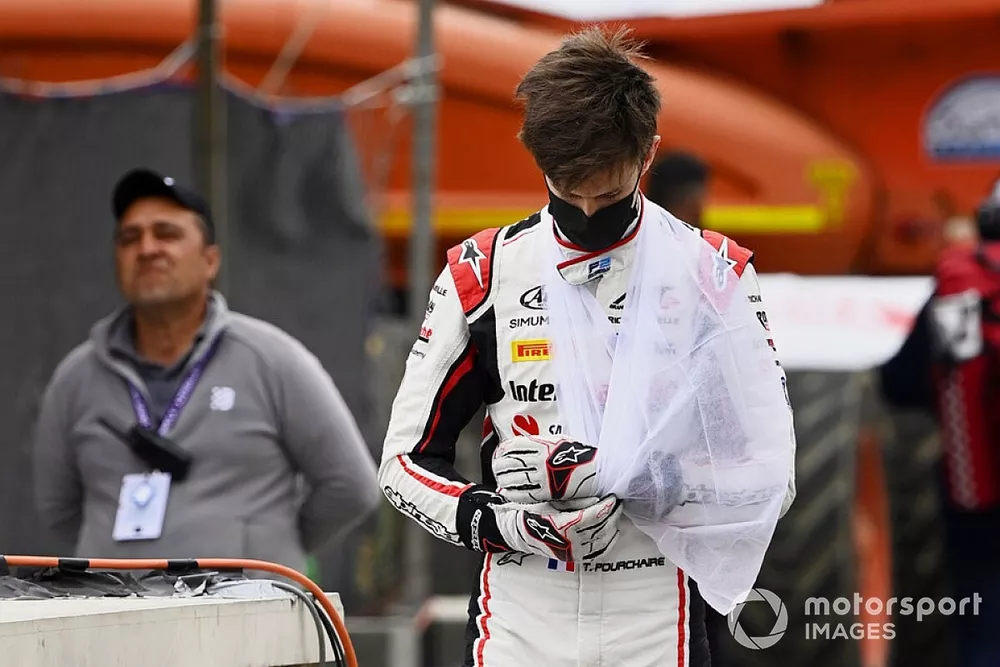 Theo Pourchaire, ART Grand Prix after retiring from the race