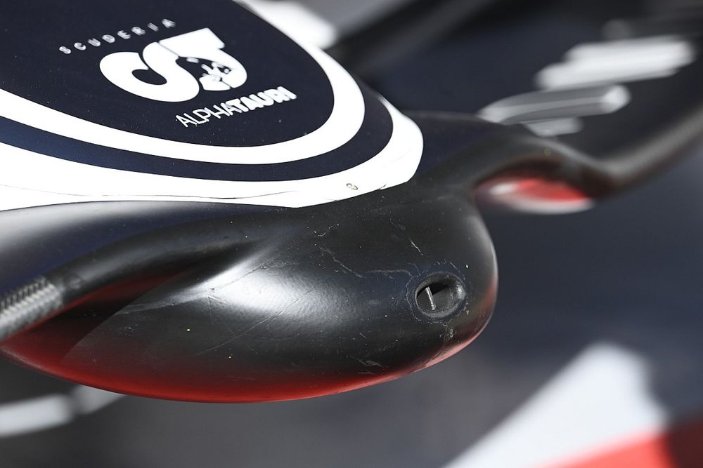 The nose of the AlphaTauri AT03