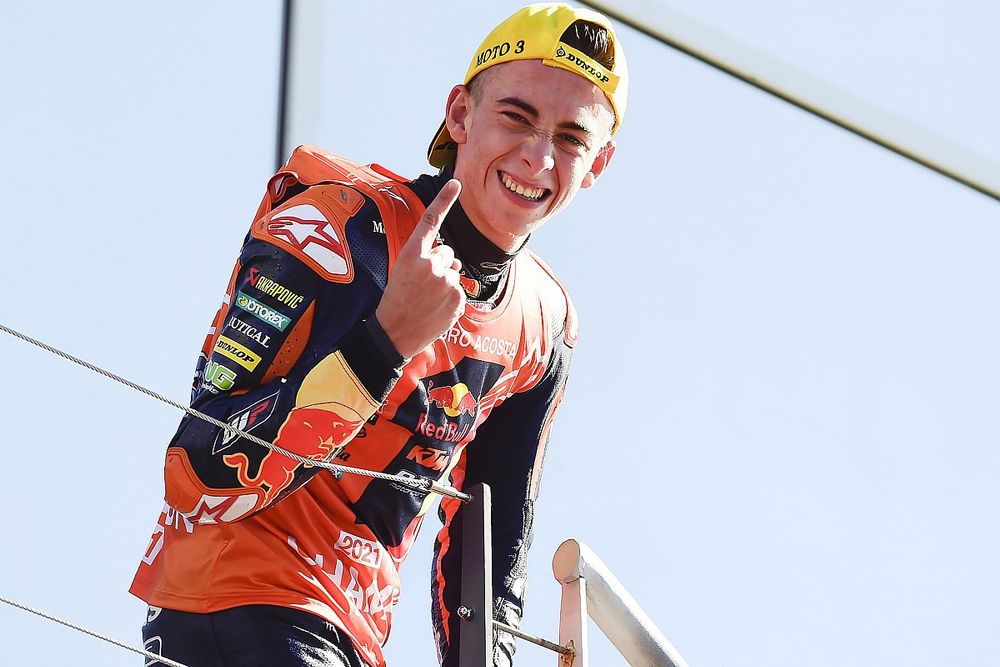 El ganador de la carrera y campe&oacute;n del mundo Pedro Acosta, Red Bull KTM Ajo