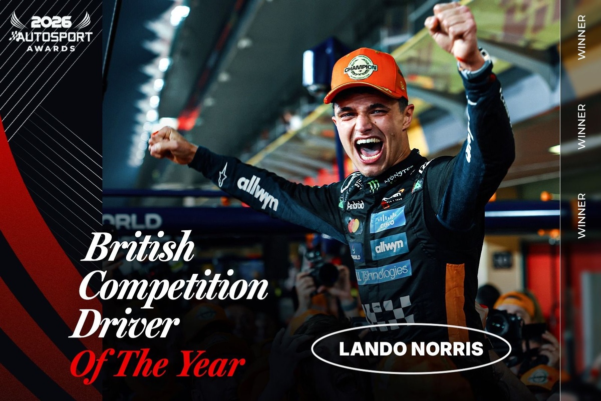 Norris named Autosport British Competition Driver of the Year and Autosport Champion
