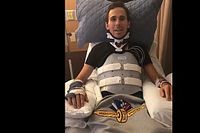 Robert Wickens sigue con su recuperaci&oacute;n de muy buen humor