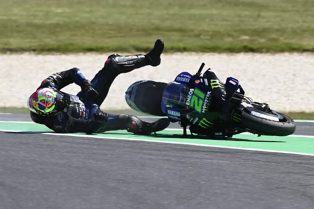 Franco Morbidelli, Yamaha Factory Racing crash