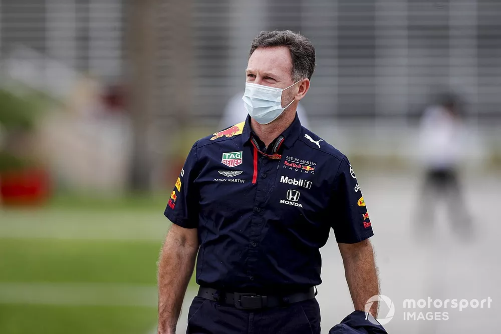 Christian Horner, Team Principal, Red Bull Racing in the paddock