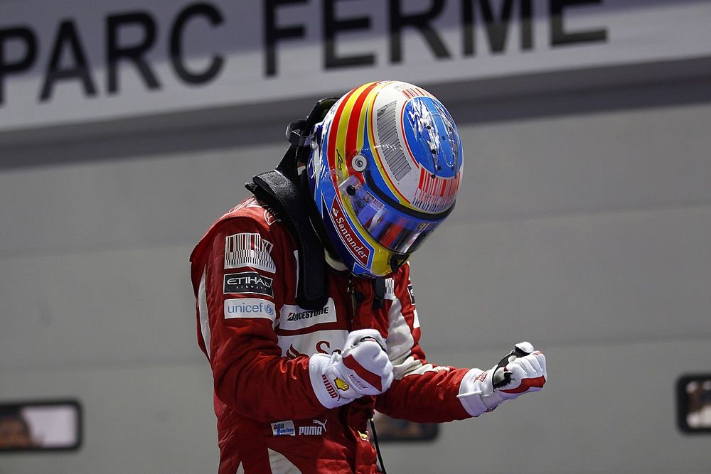 Ganador de la carrera, Fernando Alonso, Ferrari