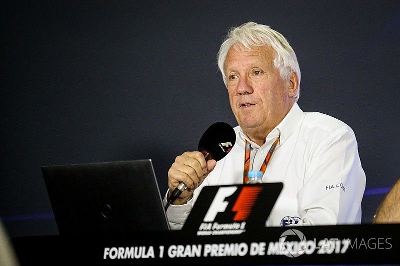 Charlie Whiting, FIA Delegate in the Press Conference discussing the Kimi Raikkonen, Ferrari and Max