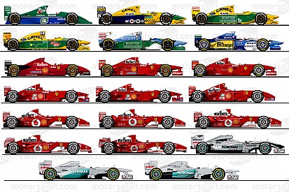 GALERI: Ilustrasi semua mobil F1 Michael Schumacher