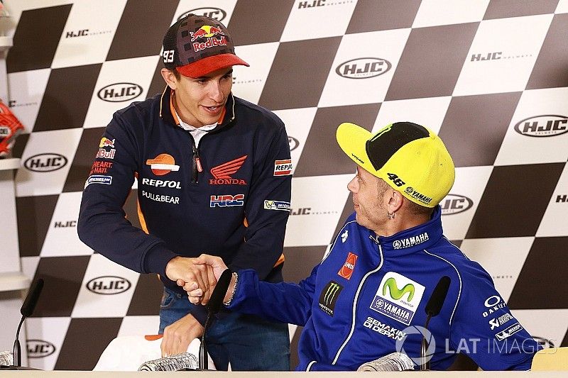 Marc M&aacute;rquez, Repsol Honda Team, Valentino Rossi, Yamaha Factory Racing