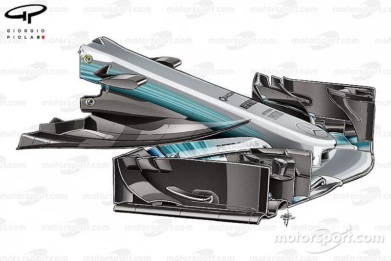 Mercedes F1 W08: Schmale Nase, GP Spanien