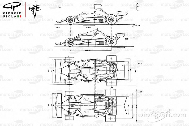 Ferrari 312T2 1976 comparado con 312T