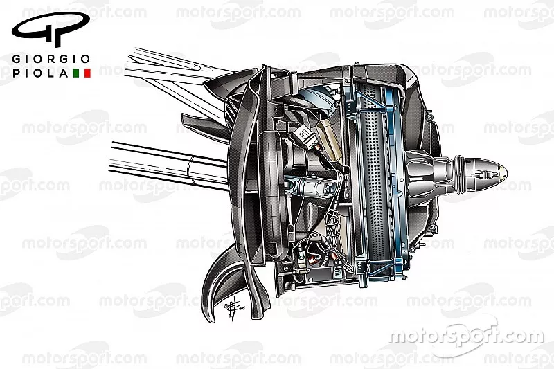 Mercedes W07 front brake disc,  Mexican GP
