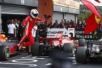 Vettel gana en B&eacute;lgica y P&eacute;rez logra el quinto sitio