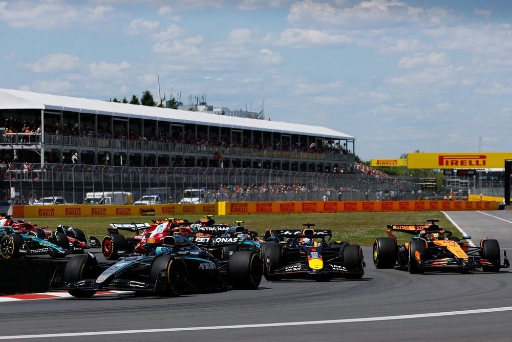 Oscar Piastri, McLaren, Max Verstappen, Red Bull Racing, George Russell, Mercedes