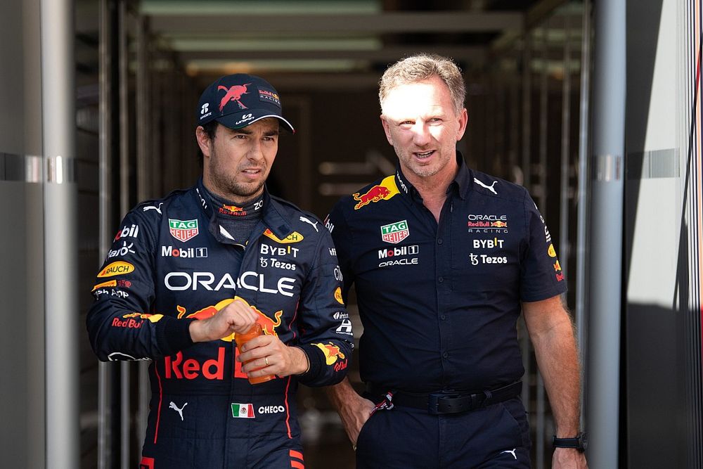 Sergio Perez, Red Bull Racing, Christian Horner, Team Principal, Red Bull Racing