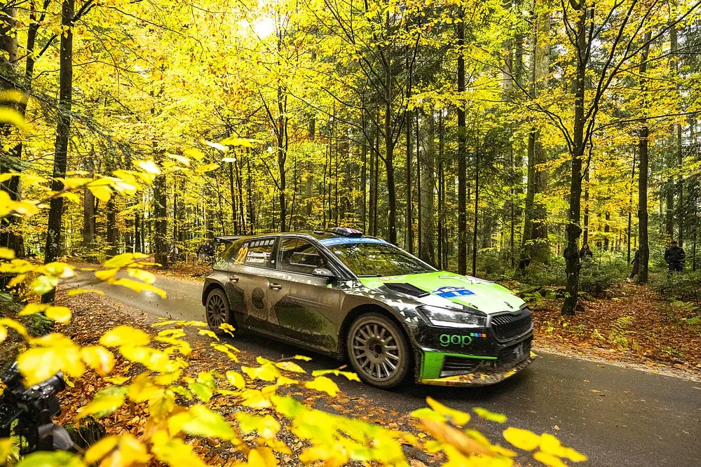 Gus Greensmith, Jonas Andersson, Skoda Fabia RS Rally2