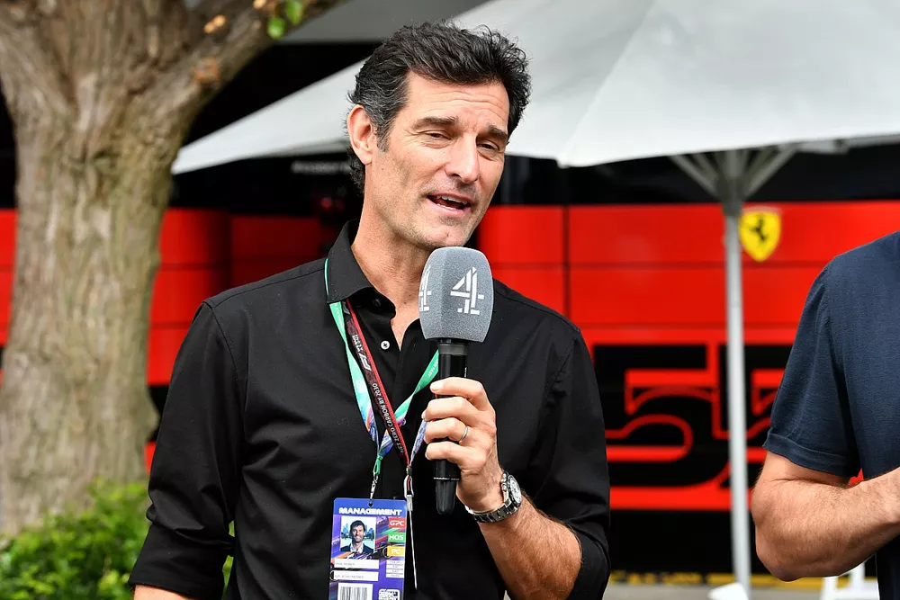 Mark Webber y Steve Jones, presentadores de Channel 4 TV