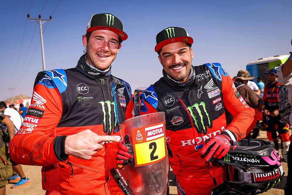 #2 Monster Energy Honda Team 2022: Ricky Brabec , #7 Monster Energy Honda Team 2022: Pablo Quintanilla