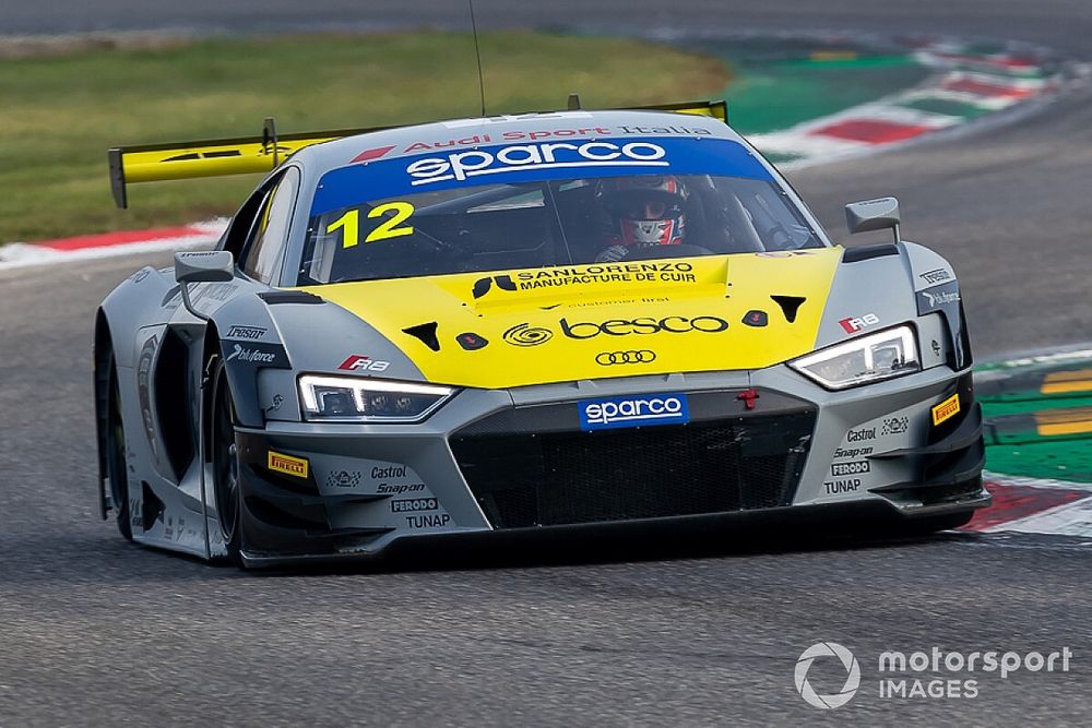 #12 Audi Sport Italia, Audi R8 LMS GT3 Evo: Lorenzo Ferrari, Riccardo Agostini, Mattia Drudi