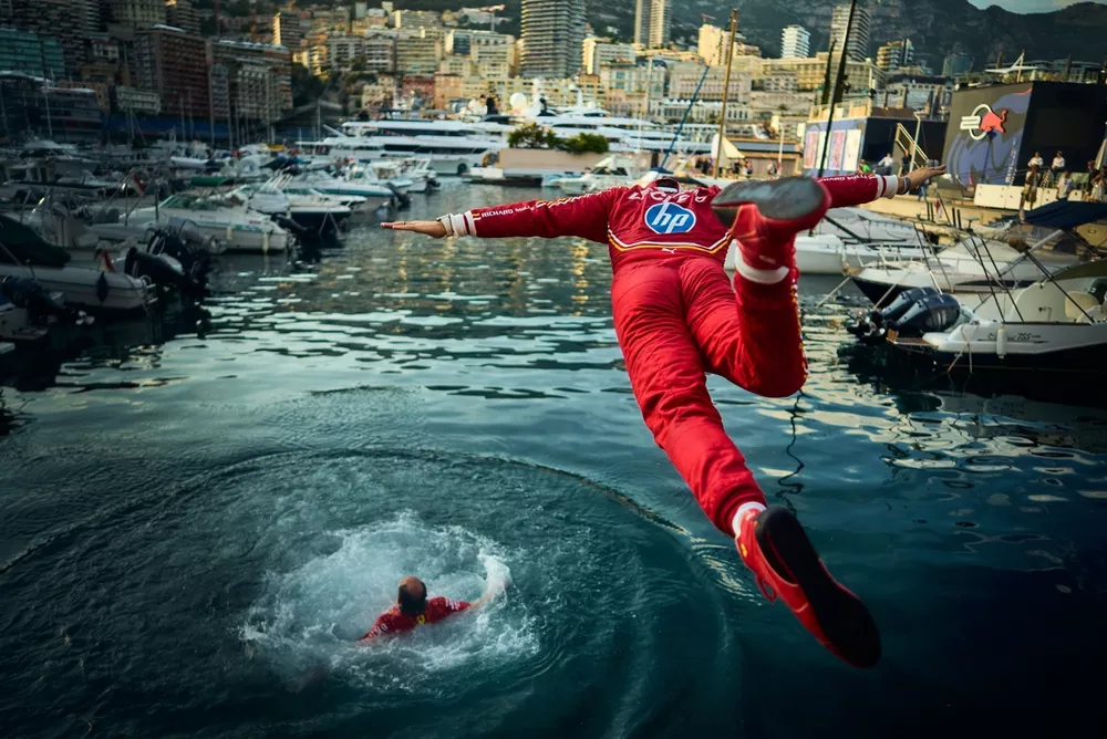 Race winner Charles Leclerc, Ferrari