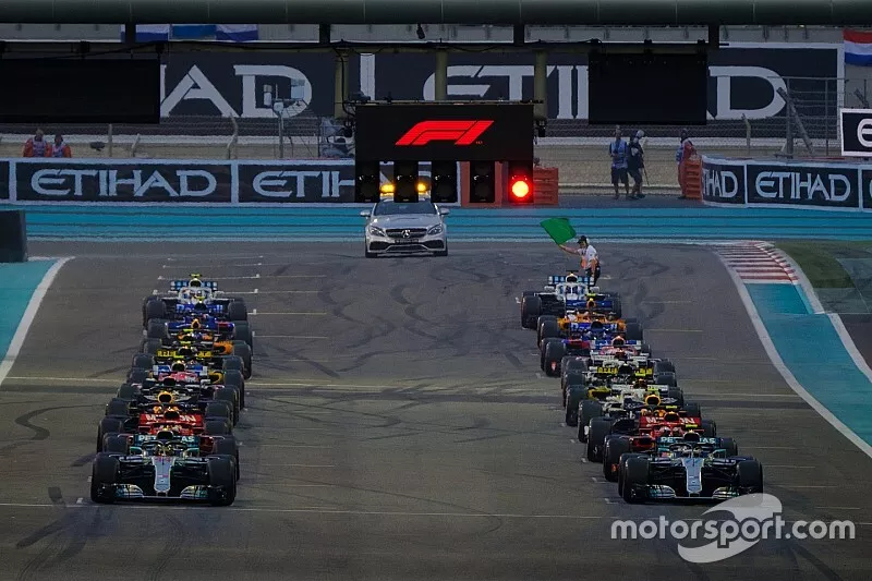 Salida del GP de Abu Dhabi