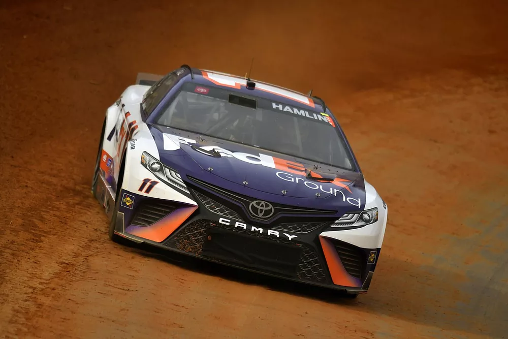 Denny Hamlin, Joe Gibbs Racing, FedEx Ground Toyota Camry