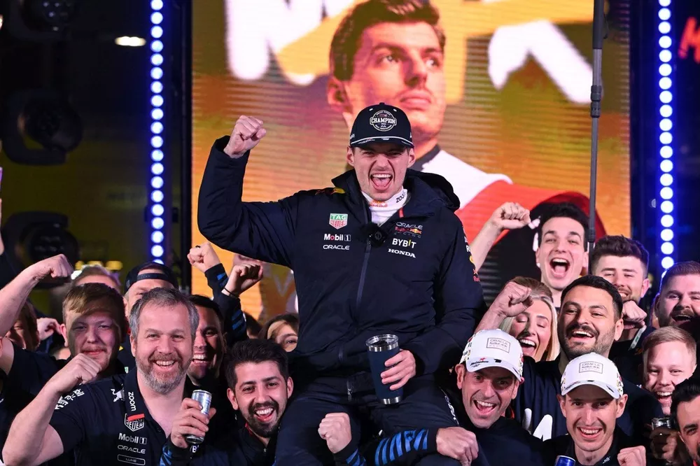 World Drivers Champion Max Verstappen, Red Bull Racing
