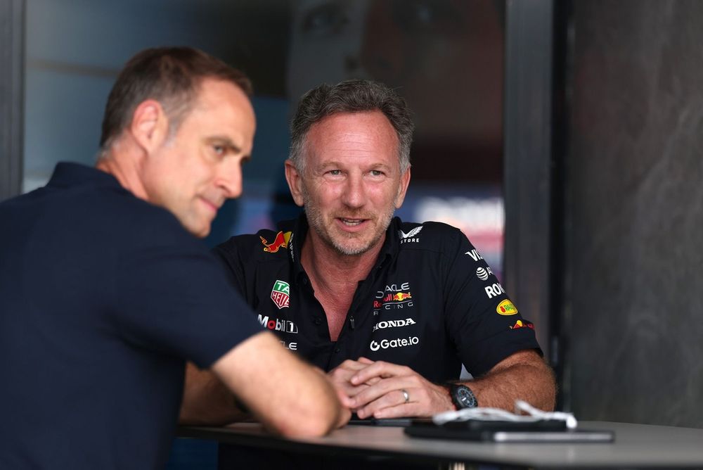Oliver Mintzlaff, Managing director Red Bull GmbH, Christian Horner, Team Principal, Red Bull Racing