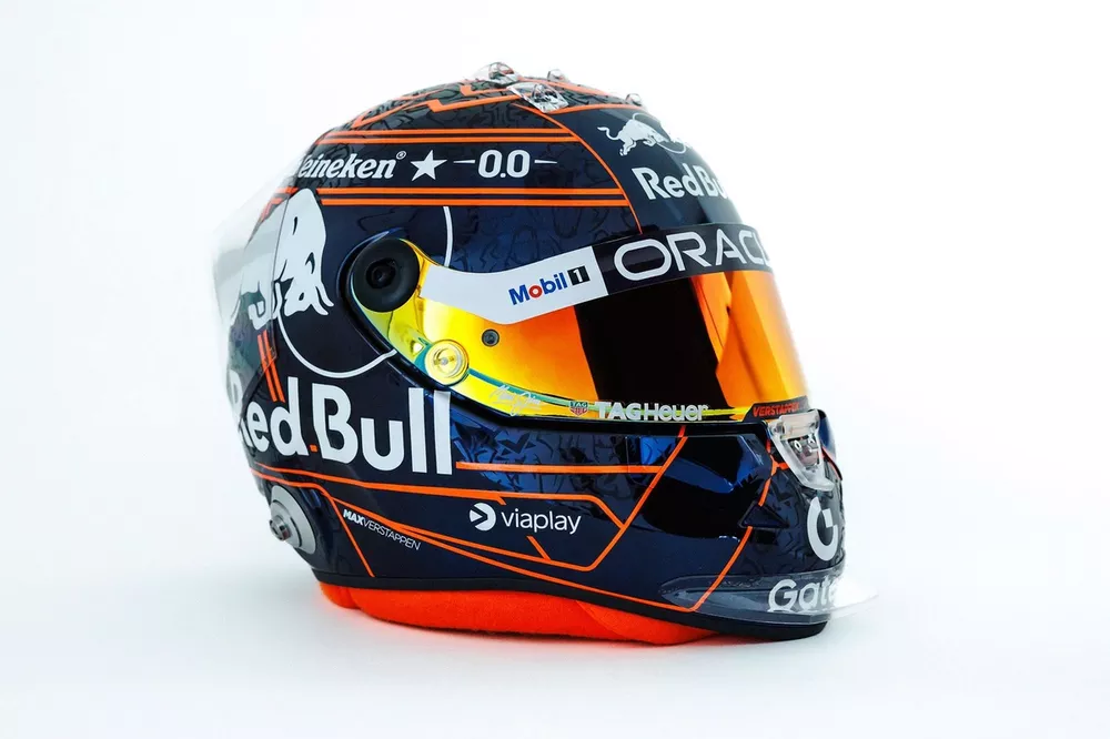 Casco di Max Verstappen, Red Bull Racing