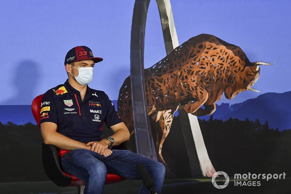 Max Verstappen, Red Bull Racing in the press conference 