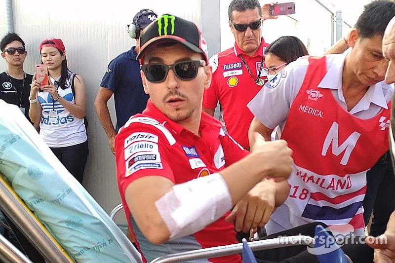 Lorenzo to miss Thailand MotoGP race, doubts for Japan