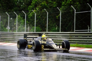 アイルトン・セナ ロータス 97T イラスト 額装品 ／ F1初優勝 アイルトン・セナ ロータス 97T イラスト 額装品 ／ F1初優勝