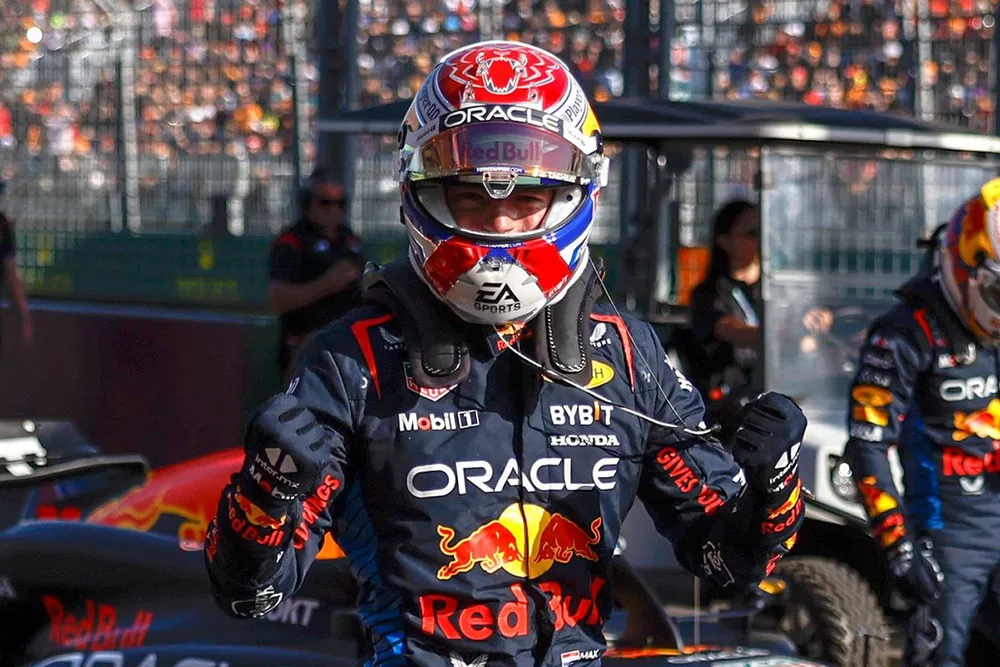 Pole sitter Max Verstappen, Red Bull Racing 
