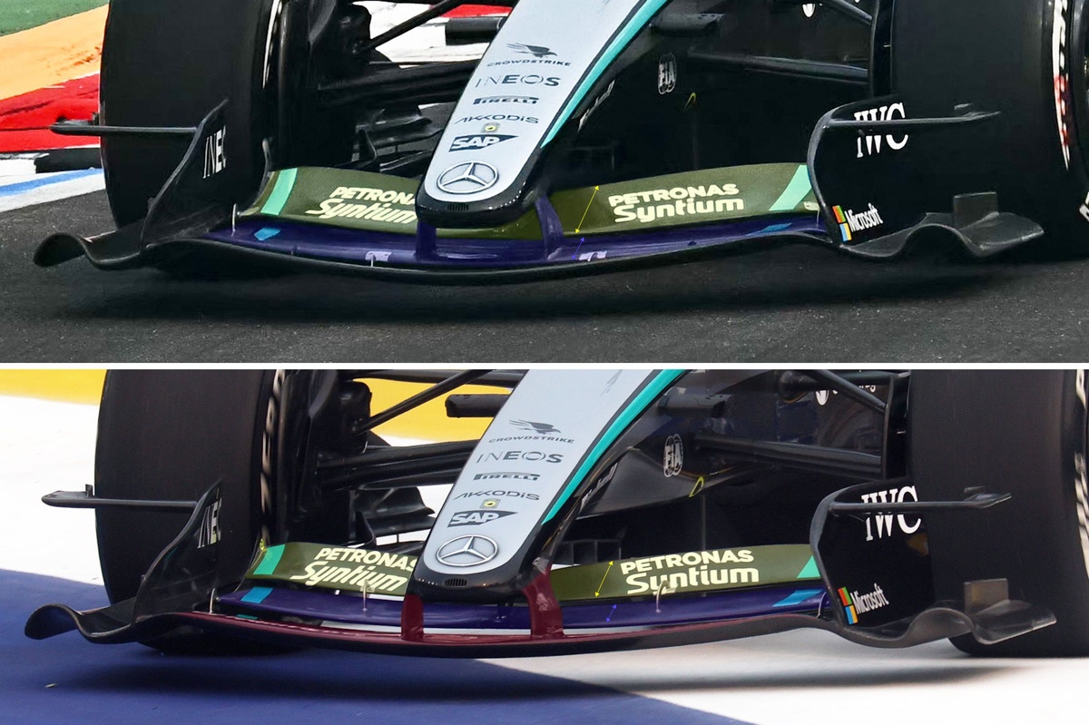 F1 | Mercedes: Antonelli boccia l'ala anteriore sperimentale, ma insiste con la nuova aero della W17