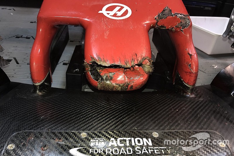 Grosjean atropela marmota durante treino no Canadá
