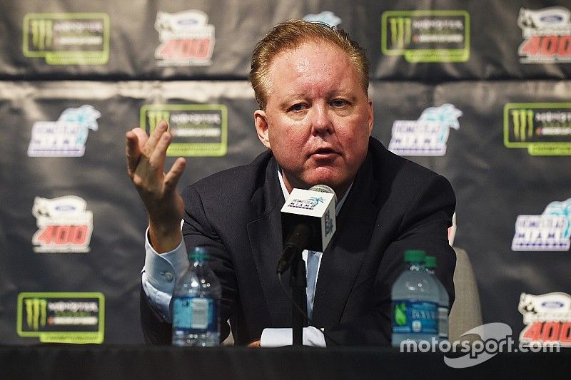 CEO and Chairman of NASCAR Brian France speaks during a press conference