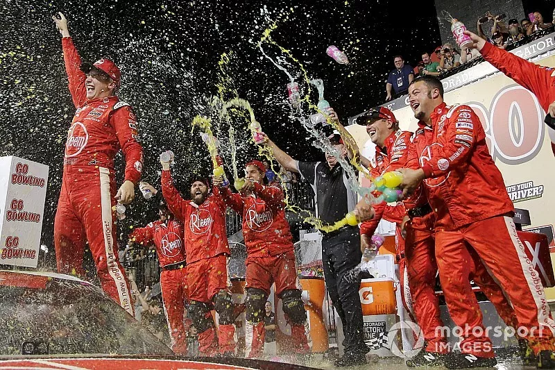 Race winner Christopher Bell, Joe Gibbs Racing, Toyota Camry Rheem
