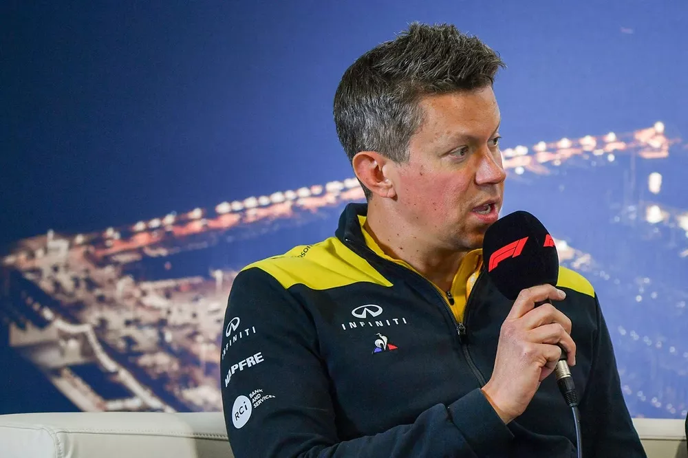 Marcin Budkowski, Renault F1 Team, en conf&eacute;rence de presse