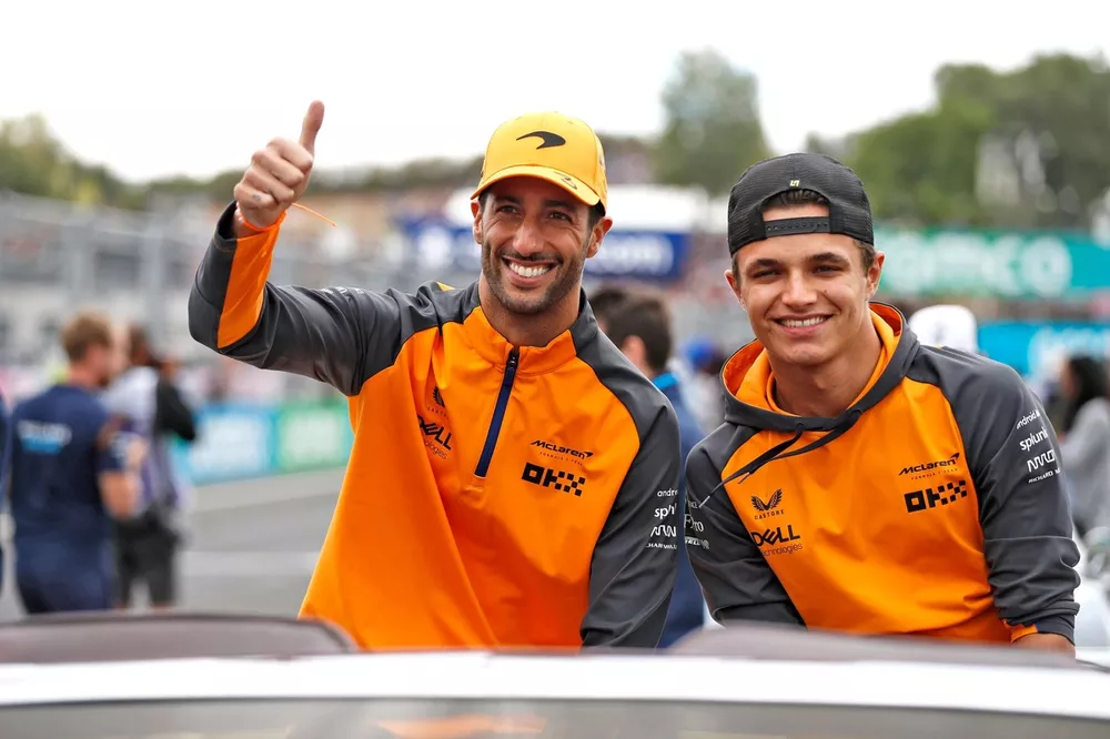 Daniel Ricciardo, McLaren and Lando Norris, McLaren 