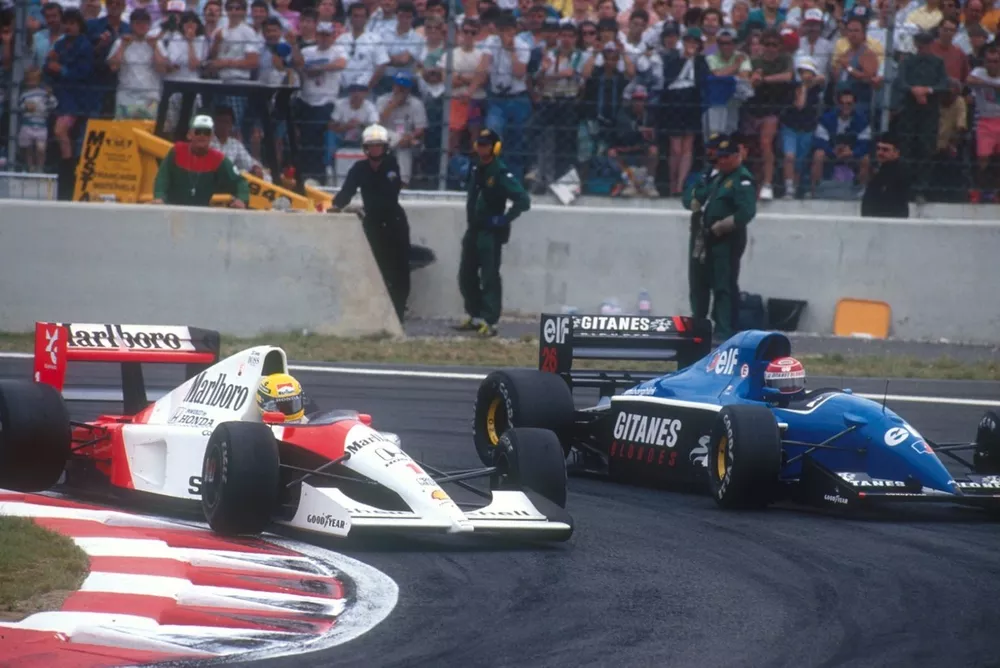 Ayrton Senna y Erik Comas