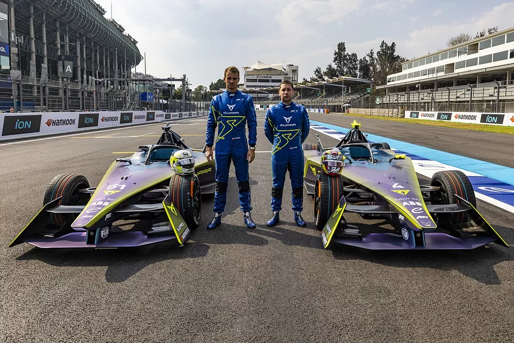 Nico Muller, ABT CUPRA Formula E Team, Robin Frijns, ABT CUPRA Formula E Team, with their cars