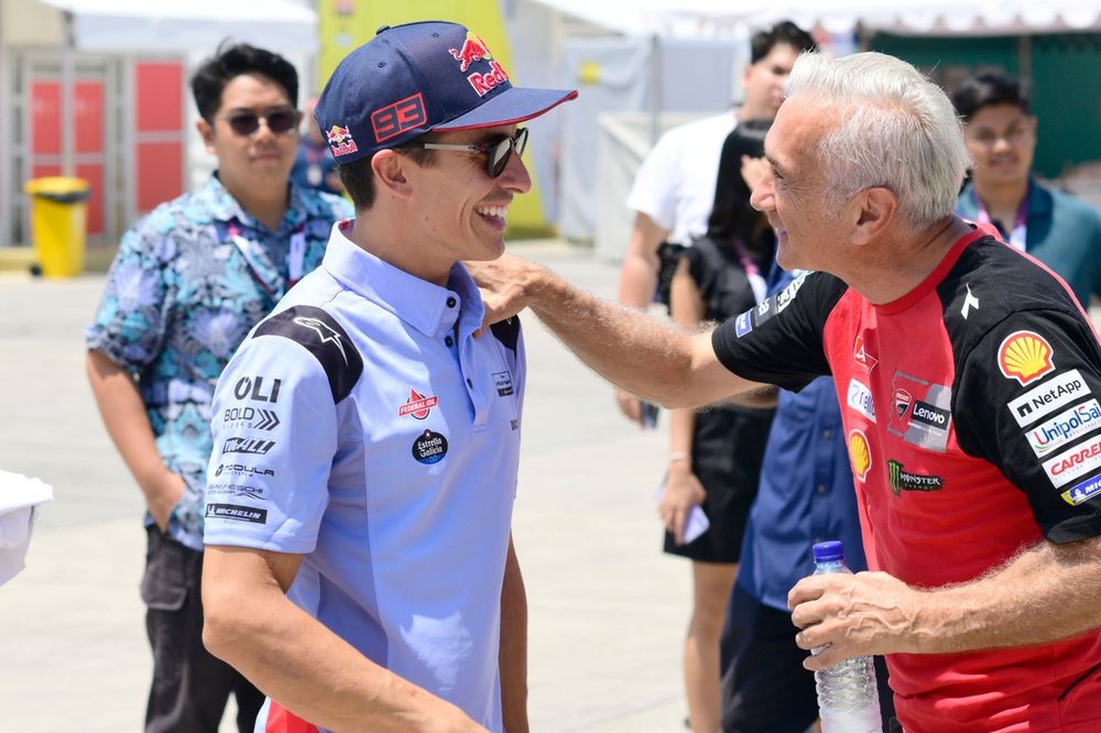 Marc M&aacute;rquez, Gresini Racing, Davide Tardozzi, Team manager Ducati Team