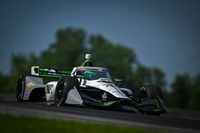 Juncos Racing truck catches fire on the way back from Iowa Speedway