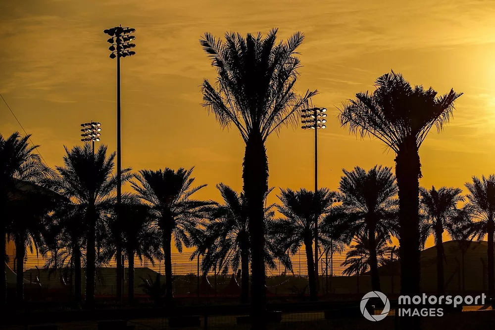 The sun sets at the circuit