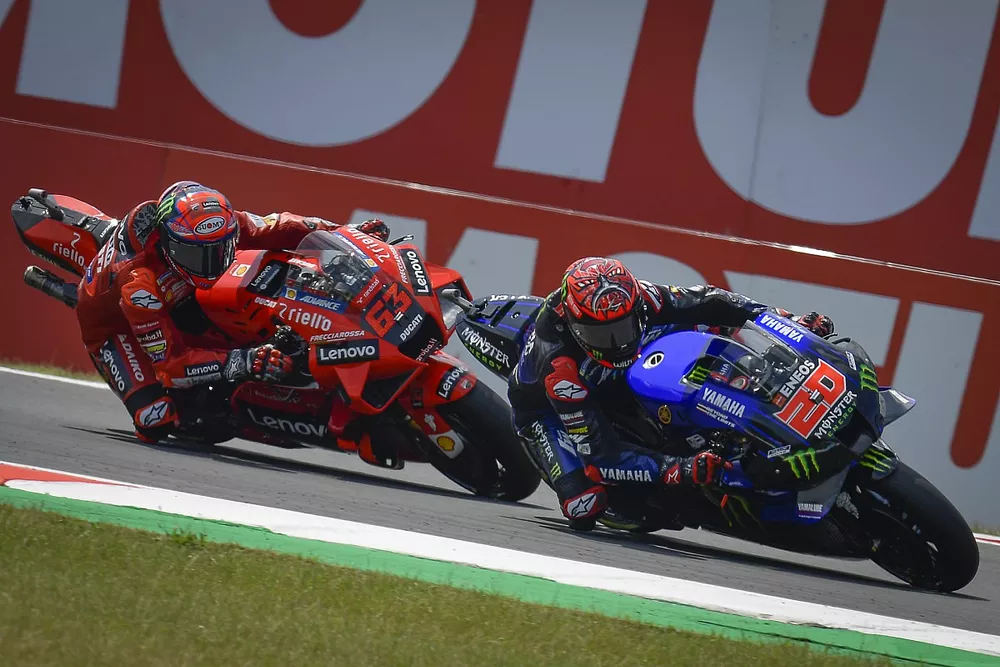 Fabio Quartararo, Yamaha Factory Racing, Francesco Bagnaia, Ducati Team