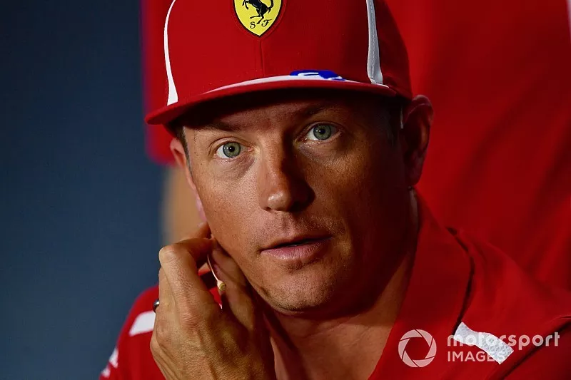 Kimi Raikkonen, Ferrari en conf&eacute;rence de presse