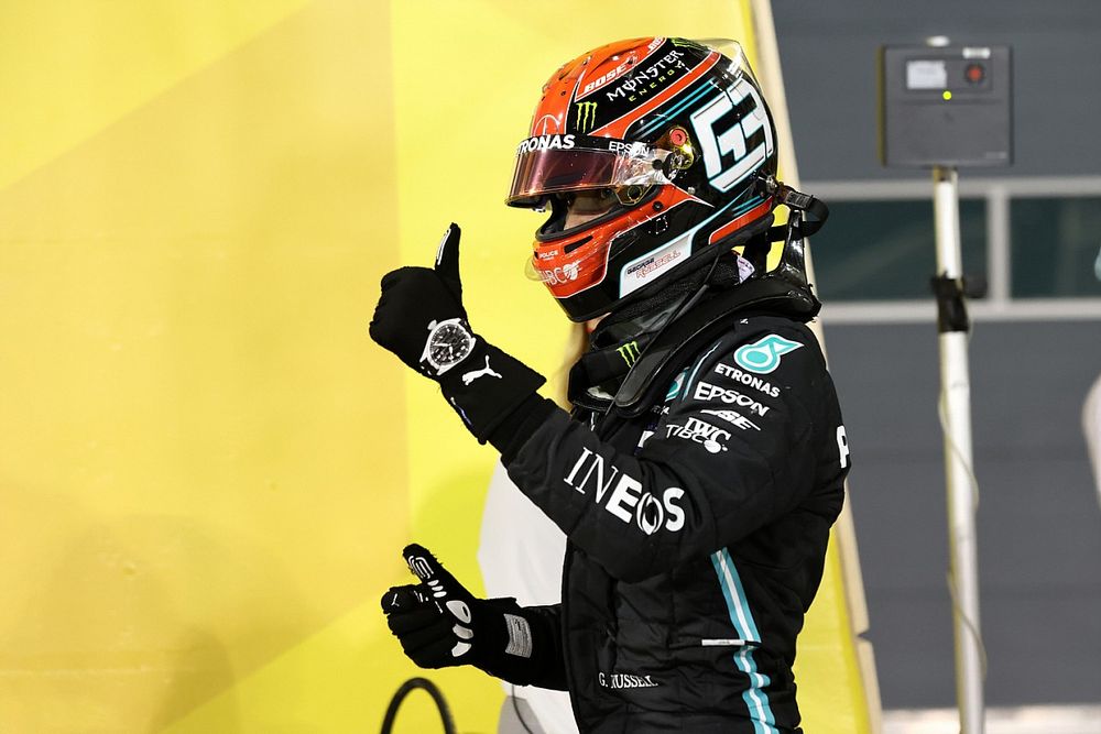 George Russell, Mercedes-AMG F1, tras la clasificación de Sakhir