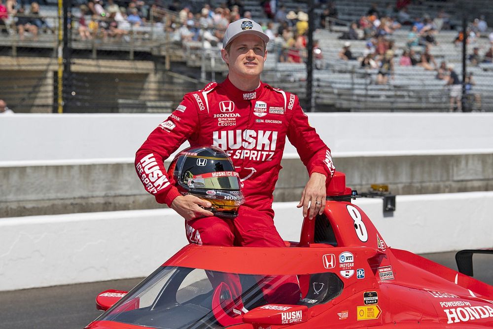 Marcus Ericsson, Chip Ganassi Racing Honda qualification photo