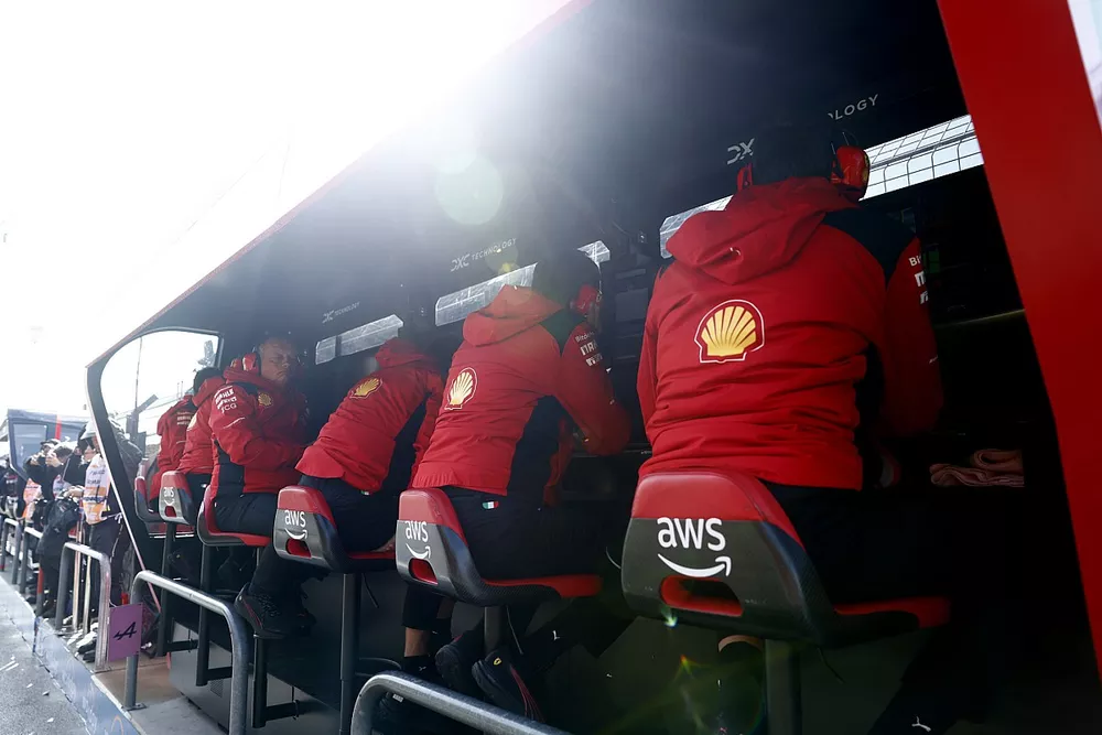 Frederic Vasseur, Takım M&uuml;d&uuml;r&uuml; ve Genel M&uuml;d&uuml;r, Scuderia Ferrari, Ferrari takımı pit duvarında