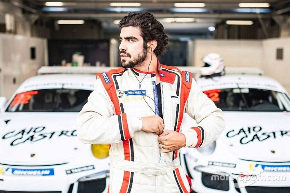 Caio Castro em treino da Porsche Cup