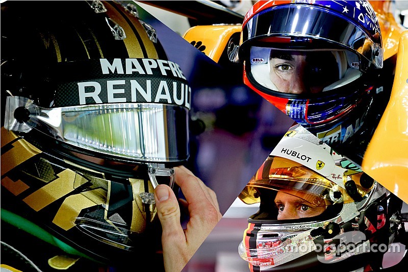 GALERI: Helm spesial para pembalap F1 2018