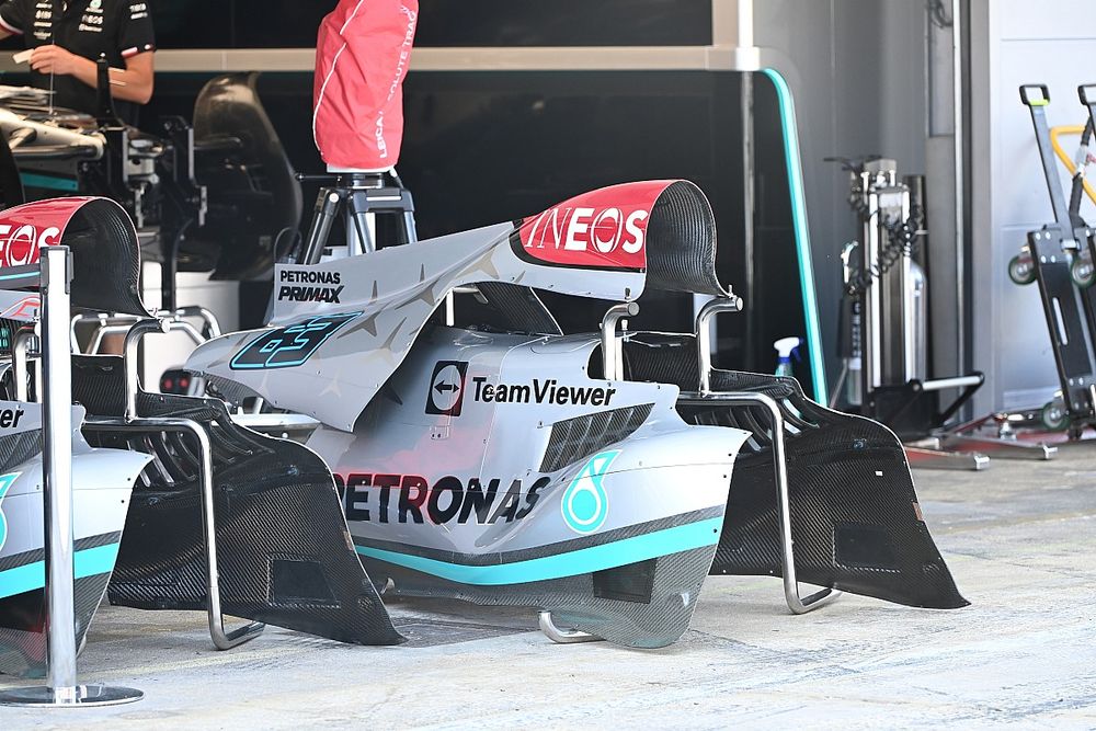 Detalle del Mercedes W13